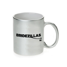 Load image into Gallery viewer, Bridezillas Logo 11 oz Gold Metallic Mug