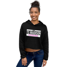 Load image into Gallery viewer, The TS Madison Experience Logo Women's Fleece Crop Hooded Sweatshirt