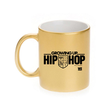 Load image into Gallery viewer, Growing Up Hip Hop Logo 11 oz Gold Metallic Mug