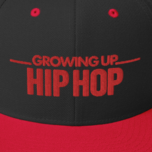 Load image into Gallery viewer, Growing Up Hip Hop Logo Embroidered Flat Bill Hat