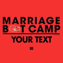 Load image into Gallery viewer, Marriage Boot Camp Logo Personalized Adult Long Sleeve T-Shirt