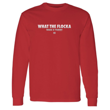 Load image into Gallery viewer, Waka & Tammy What The Flocka Horizontal Logo Adult Long Sleeve T-Shirt