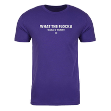 Load image into Gallery viewer, Waka & Tammy What The Flocka Horizontal Logo Adult Short Sleeve T-Shirt