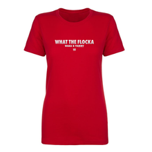 Load image into Gallery viewer, Waka & Tammy What The Flocka Horizontal Logo Women's Short Sleeve T-Shirt