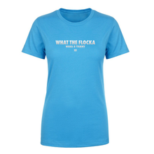 Load image into Gallery viewer, Waka & Tammy What The Flocka Horizontal Logo Women's Short Sleeve T-Shirt