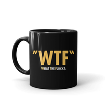 Load image into Gallery viewer, Waka & Tammy WTF Logo Black Mug