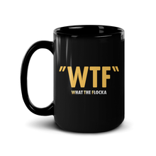 Load image into Gallery viewer, Waka & Tammy WTF Logo Black Mug