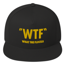 Load image into Gallery viewer, Waka & Tammy WTF Logo Embroidered Flat Bill Hat