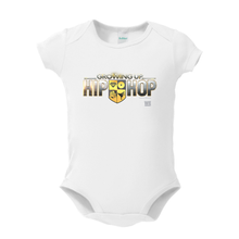 Load image into Gallery viewer, Growing Up Hip Hop Logo Baby Bodysuit
