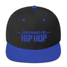 Load image into Gallery viewer, Growing Up Hip Hop Logo Embroidered Flat Bill Hat

