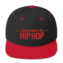 Load image into Gallery viewer, Growing Up Hip Hop Logo Embroidered Flat Bill Hat
