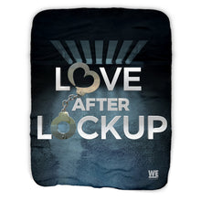 Load image into Gallery viewer, Love After Lockup Textured Logo Sherpa Blanket
