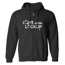 Load image into Gallery viewer, Love After Lockup Logo Fleece Zip-Up Hooded Sweatshirt
