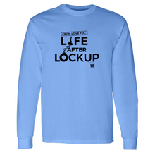Load image into Gallery viewer, Life After Lockup Logo Adult Long Sleeve T-Shirt
