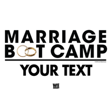 Load image into Gallery viewer, Marriage Boot Camp Logo Personalized Adult Tank Top
