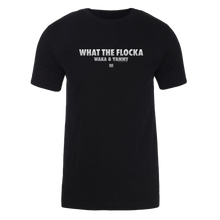 Load image into Gallery viewer, Waka &amp; Tammy What The Flocka Horizontal Logo Adult Short Sleeve T-Shirt
