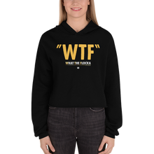 Load image into Gallery viewer, Waka &amp; Tammy WTF Logo Women's Fleece Crop Sweatshirt
