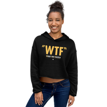 Load image into Gallery viewer, Waka &amp; Tammy WTF Logo Women's Fleece Crop Sweatshirt
